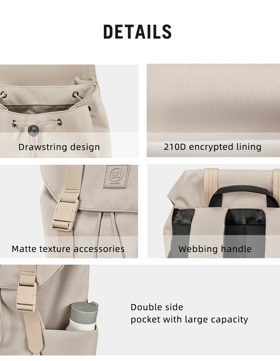 Купить Рюкзак Xiaomi 90Go Colorful Fashion Casual Backpack Beige Купить Рюкзак Xiaomi 90Go Colorful Fashion Casual Backpack Beige