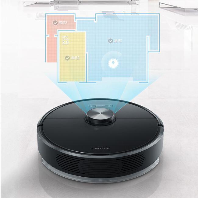 Картинка Робот-пылесос Xiaomi Roborock S6 Black Картинка Робот-пылесос Xiaomi Roborock S6 Black