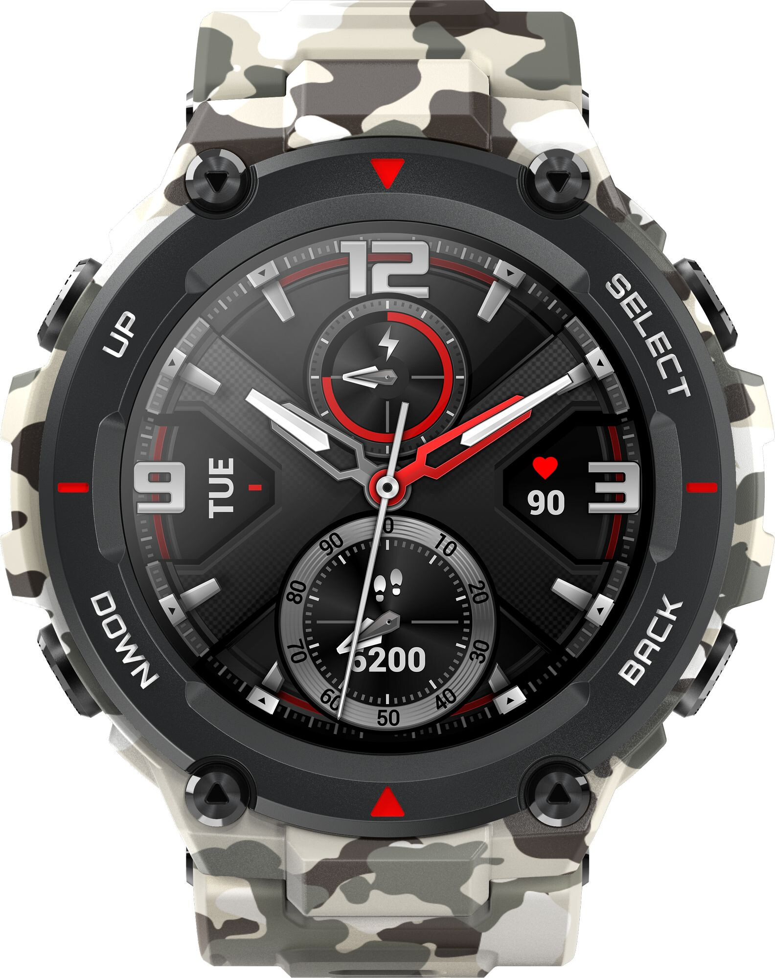Фотография Умные часы Xiaomi Amazfit T-Rex Camo Green Фотография Умные часы Xiaomi Amazfit T-Rex Camo Green