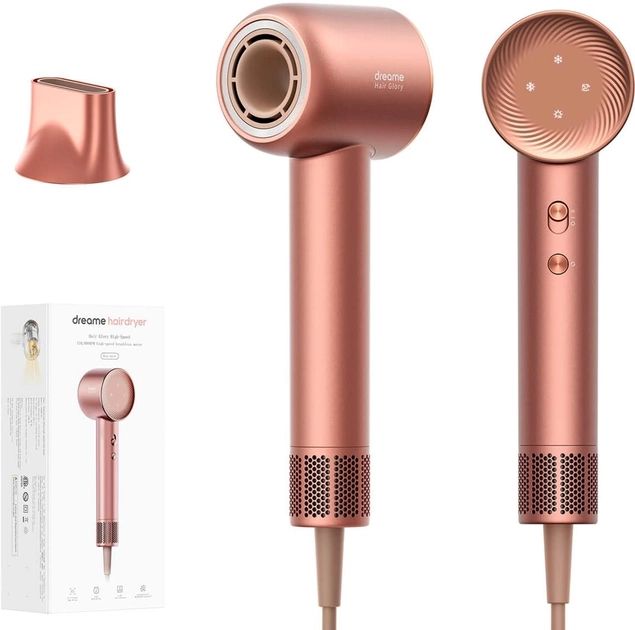 Картинка Фен Dreame Hair Glory Rose Gold (AHD6A-RS) Картинка Фен Dreame Hair Glory Rose Gold (AHD6A-RS)