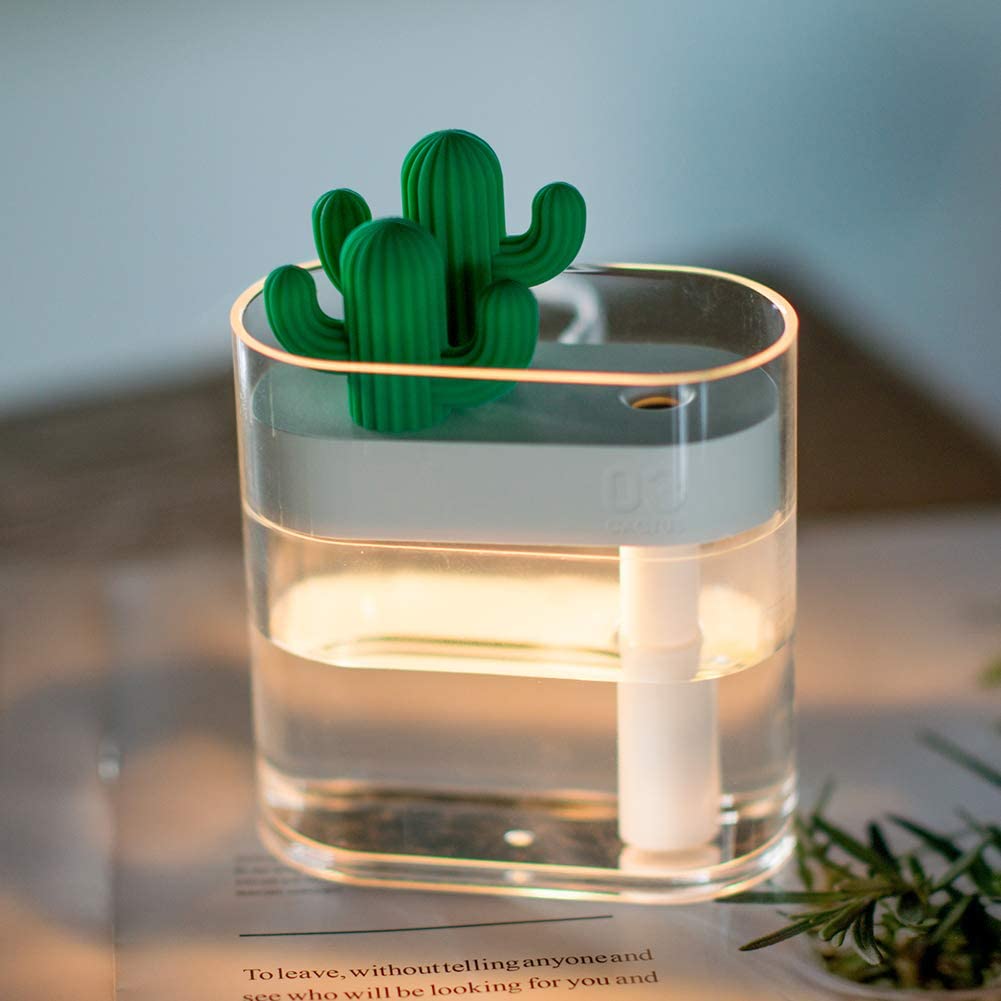 Фотография Увлажнитель-светильник настольный Xiaomi 3life Cool Mist Cactus Humidifier Фотография Увлажнитель-светильник настольный Xiaomi 3life Cool Mist Cactus Humidifier