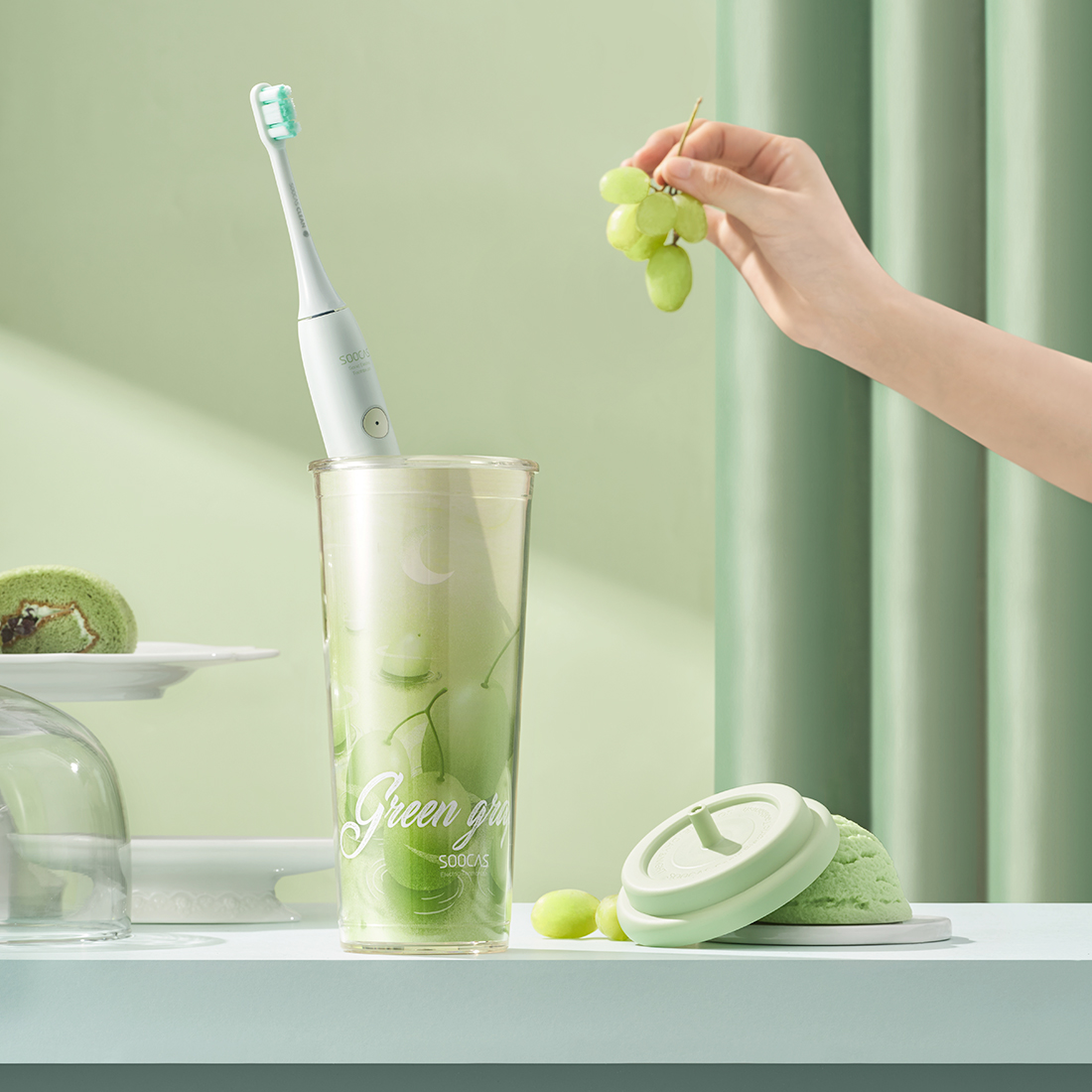 Картинка Зубная щетка Xiaomi Soocas V2 Green Картинка Зубная щетка Xiaomi Soocas V2 Green