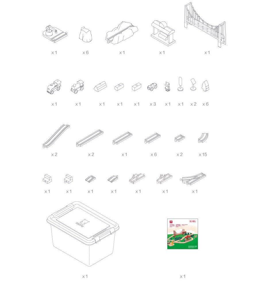 Фото Железная дорога Xiaomi Mi Toy Train Set Фото Железная дорога Xiaomi Mi Toy Train Set