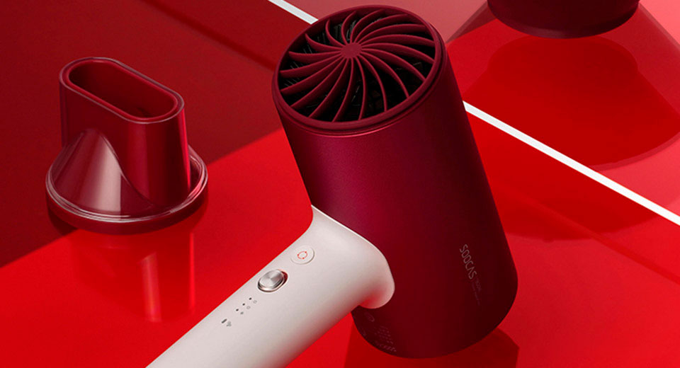 Фотография Фен Xiaomi Soocas HS3 White/Red Фотография Фен Xiaomi Soocas HS3 White/Red