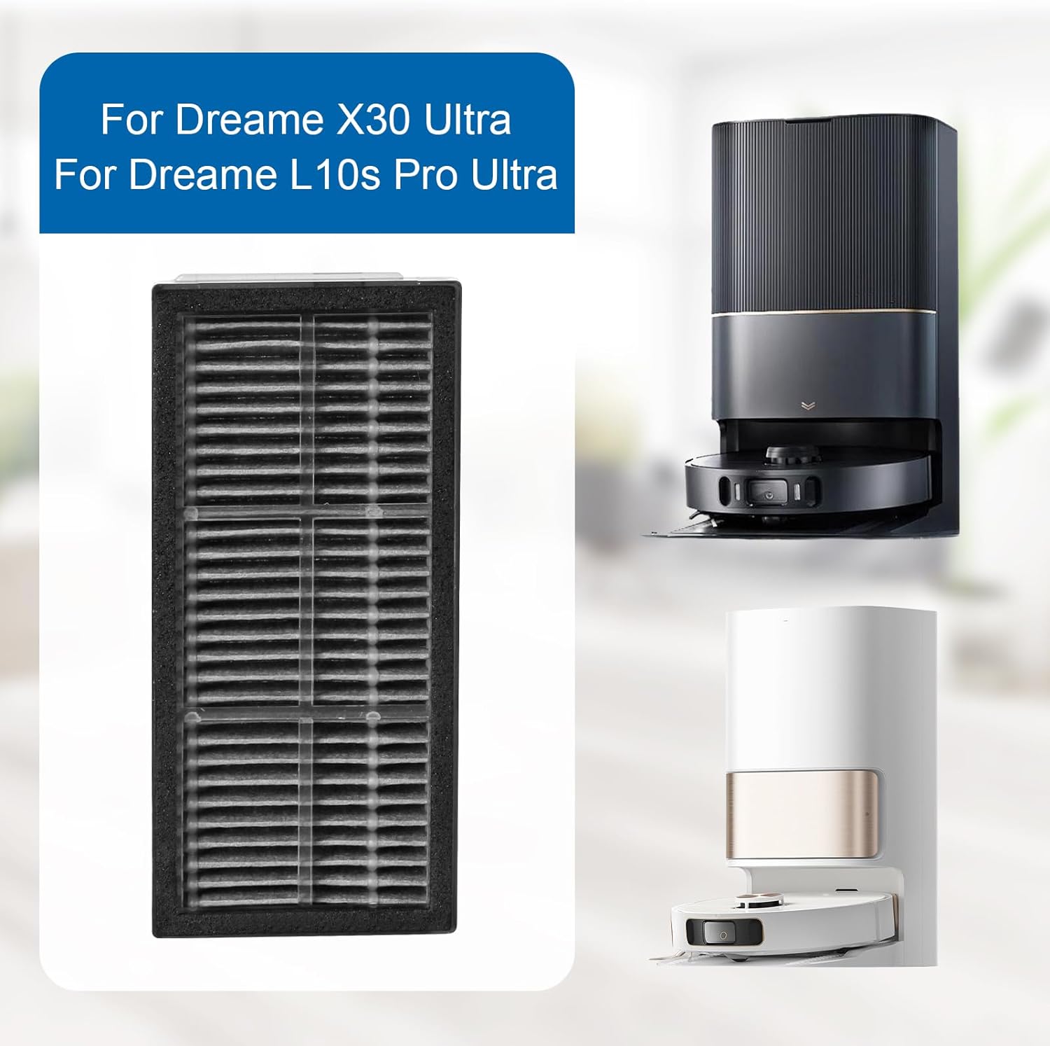 Картинка Фильтр для робота-пылесоса Dreame L10s Pro Ultra, X30 Ultra, L30 Pro ULtra Картинка Фильтр для робота-пылесоса Dreame L10s Pro Ultra, X30 Ultra, L30 Pro ULtra