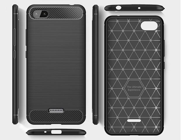 Картинка Чехол Yotrix Rugged Armor для Xiaomi Redmi 6A (синий, гелевый)