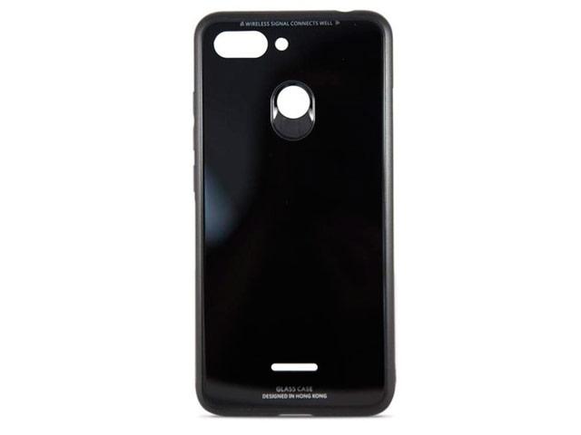 Фото Чехол Yotrix GlassCase для Xiaomi Redmi 6 (черный, гелевый/стеклянный) Фото Чехол Yotrix GlassCase для Xiaomi Redmi 6 (черный, гелевый/стеклянный)