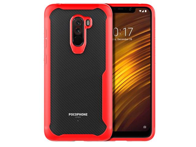 Чехол Yotrix Shield для Xiaomi Pocophone F1 (красный. гелевый)