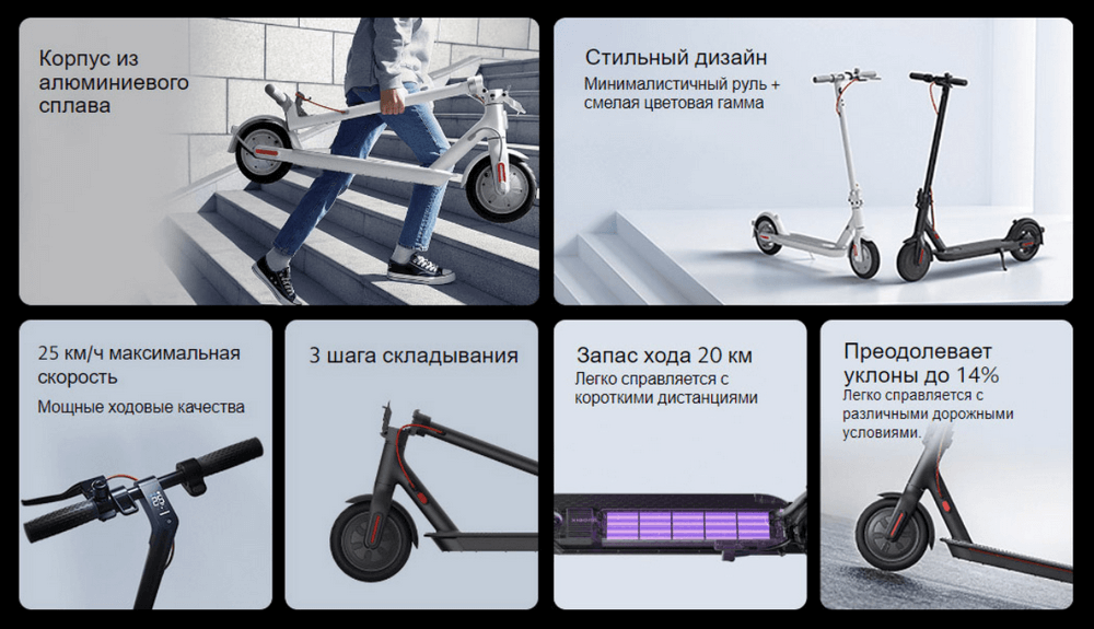 Электросамокат Xiaomi Mi Electric Scooter 3 Lite