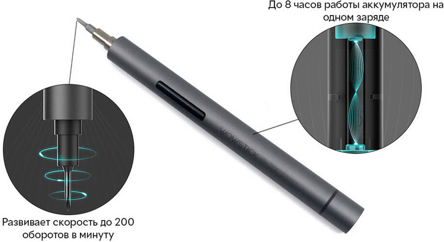 Умная отвертка Xiaomi Wowstick 1F+