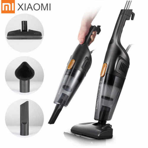Пылесос Xiaomi Deerma DX115С имеет 3 насадки: для пола и ковра, для мягкой мебели, щелевая.