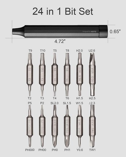 Отвертка Xiaomi Hoto Precision Screwdriver Kit 24 in 1 (QWLSD004)