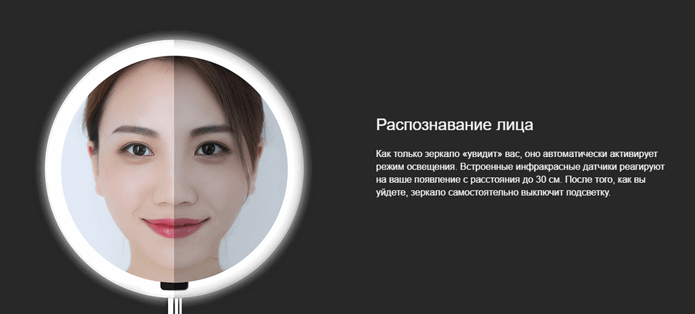 Зеркало для макияжа Xiaomi Yeelight Sensor Makeup Mirror