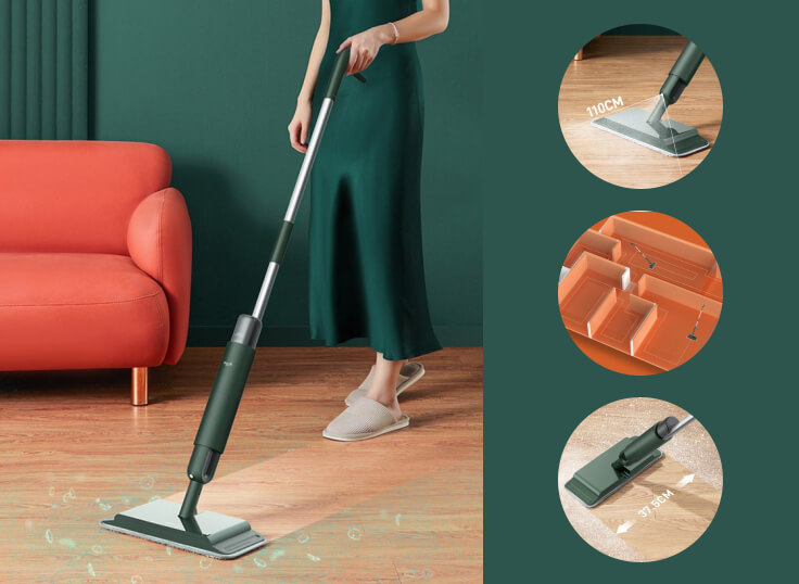 Швабра-полотер Xiaomi Deerma Spray Mop TB880