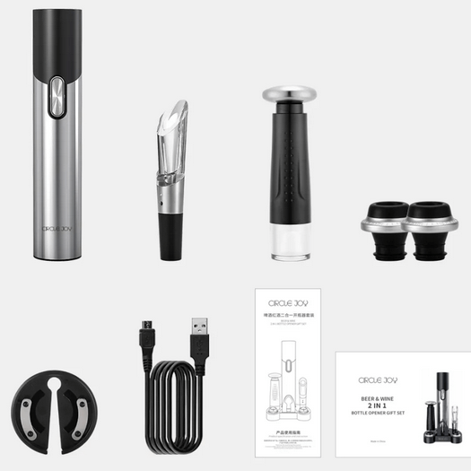 Автоматический штопор и набор для вина Xiaomi Circle Joy Beer Wine Opener Set (CJ-TZ09)