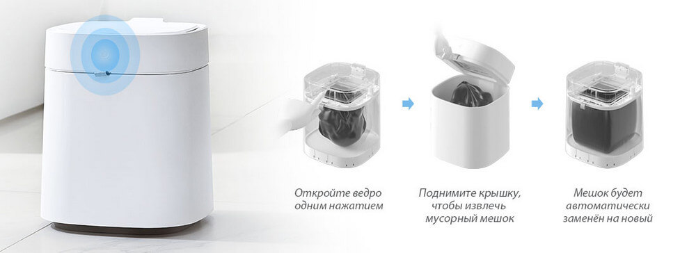 Умное мусорное ведро Xiaomi Townew Smart Trash Can T Air X