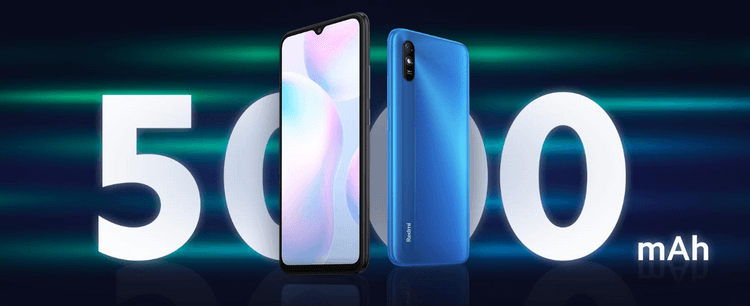 Смартфон Redmi 9A имеет батарею на 5000 мАч