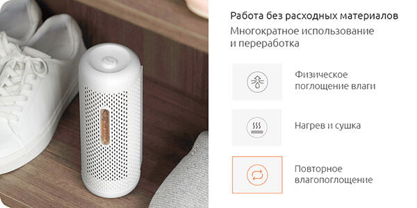 Осушитель воздуха Xiaomi Deerma Mini Dehumidifier CS90M