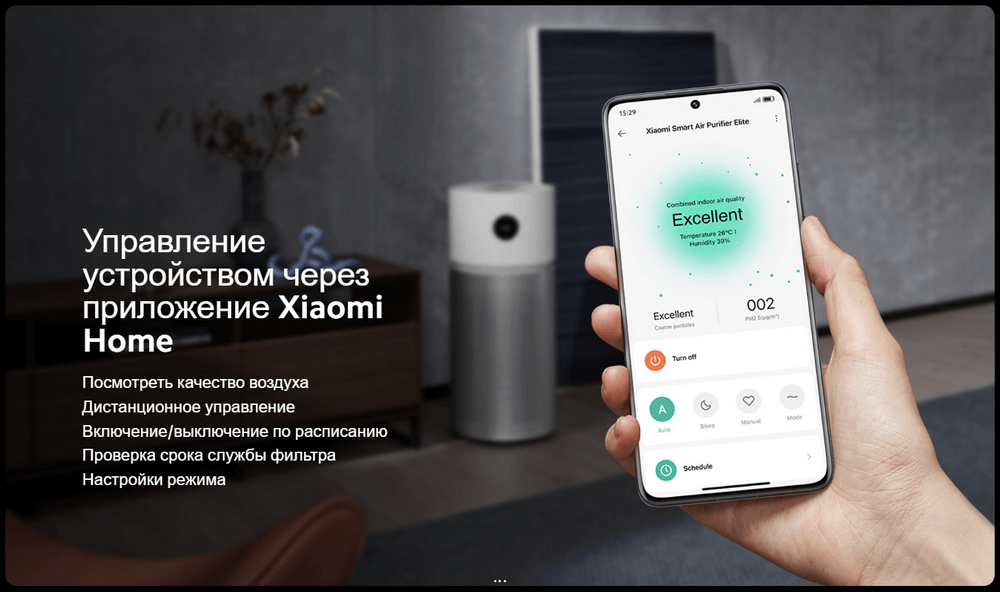 Очиститель воздуха Xiaomi Smart Air Purifier Elite (Y-600)