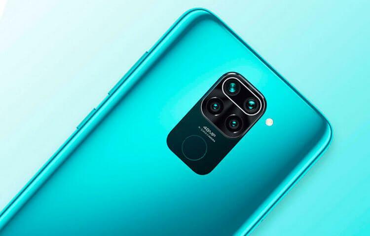 Сканер отпечатка пальца у Redmi Note 9 находится сзади