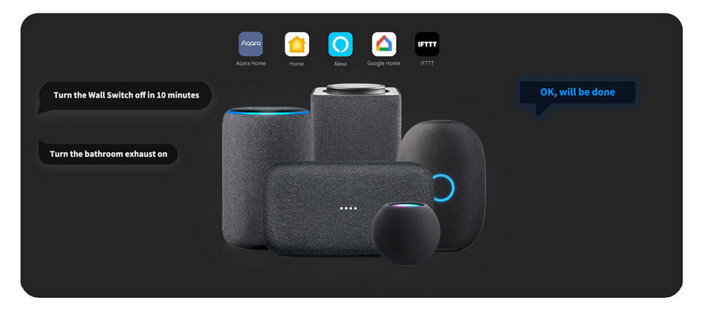 Выключатель Xiaomi Aqara Smart Wall Switch H1 Single Rocker (WS-EUK03)