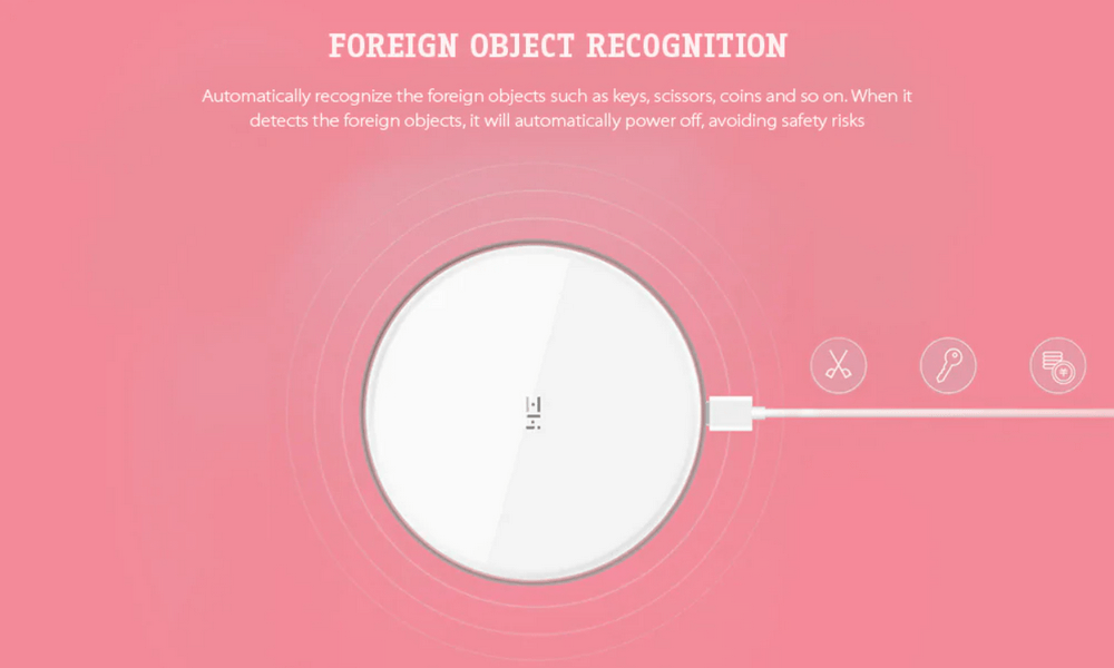 Беспроводное ЗУ Xiaomi ZMI WTX10 White-Rose Gold