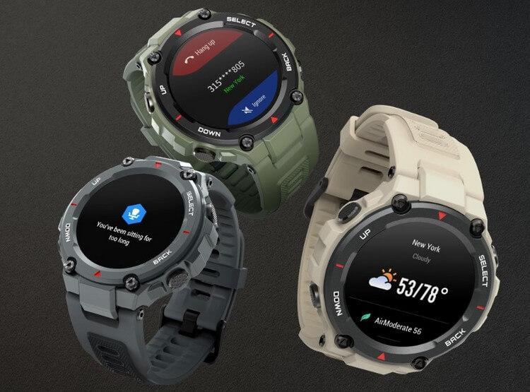 Умные часы Xiaomi Amazfit T-Rex выпускаются в разных расцветках