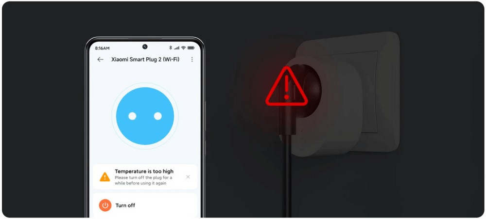 Розетка Xiaomi Smart Plug 2 (Wi-Fi) (ZNCZ302KK)