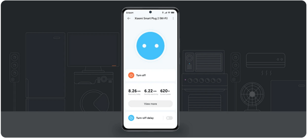 Розетка Xiaomi Smart Plug 2 (Wi-Fi) (ZNCZ302KK)