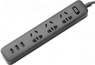 Удлинитель Mi Power Strip 3 розетки и 3 USB порта Black