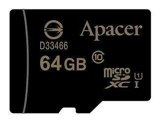 Карта памяти Apacer AP64GMCSX10U1-R 64GB