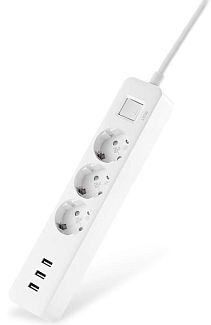 Удлинитель Mi Power Strip 3 розетки и 3 USB порта White (EU)