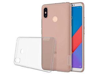 Чехол Nillkin Nature case для Xiaomi Mi Max 3 (серый, гелевый)