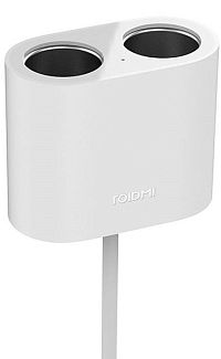 Адаптер RoidMi 1 to 2 charger car adapter White