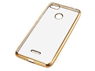 Чехол Yotrix GlitterSoft для Xiaomi Redmi 6A (золотистый. гелевый)