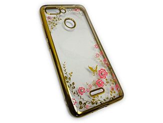 Чехол Yotrix CrystalCase для Xiaomi Redmi 6 (золотистый. гелевый)
