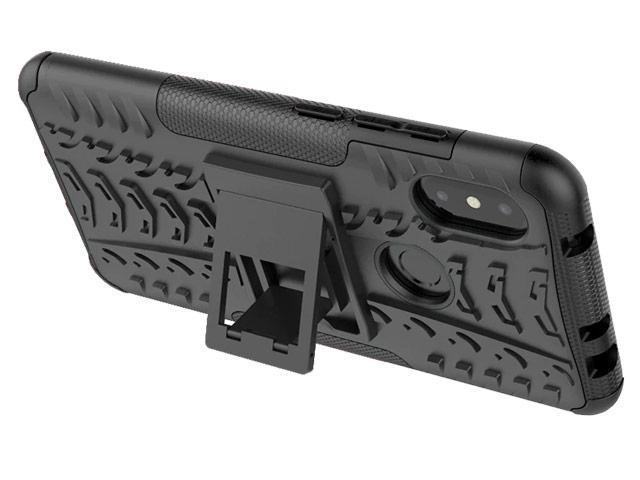 Картинка Чехол Yotrix Shockproof case для Xiaomi Redmi Note 6 (черный, пластиковый) Картинка Чехол Yotrix Shockproof case для Xiaomi Redmi Note 6 (черный, пластиковый)