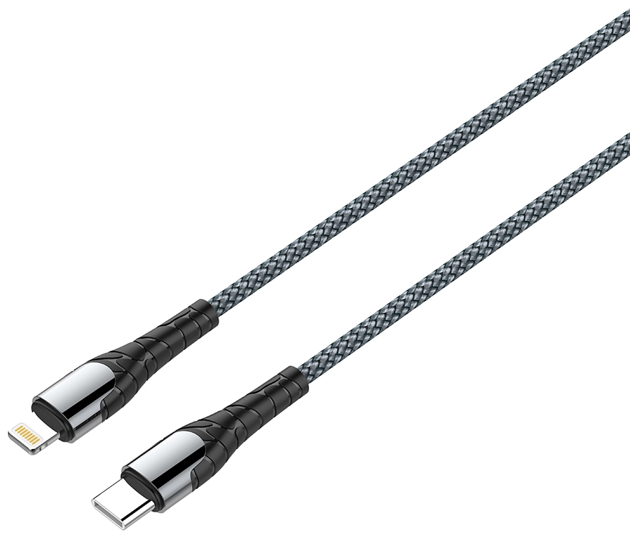 Кабель LDNIO LC111 Fast Charge 30W Type-C/Lightning Grey 1.0 m (90840)