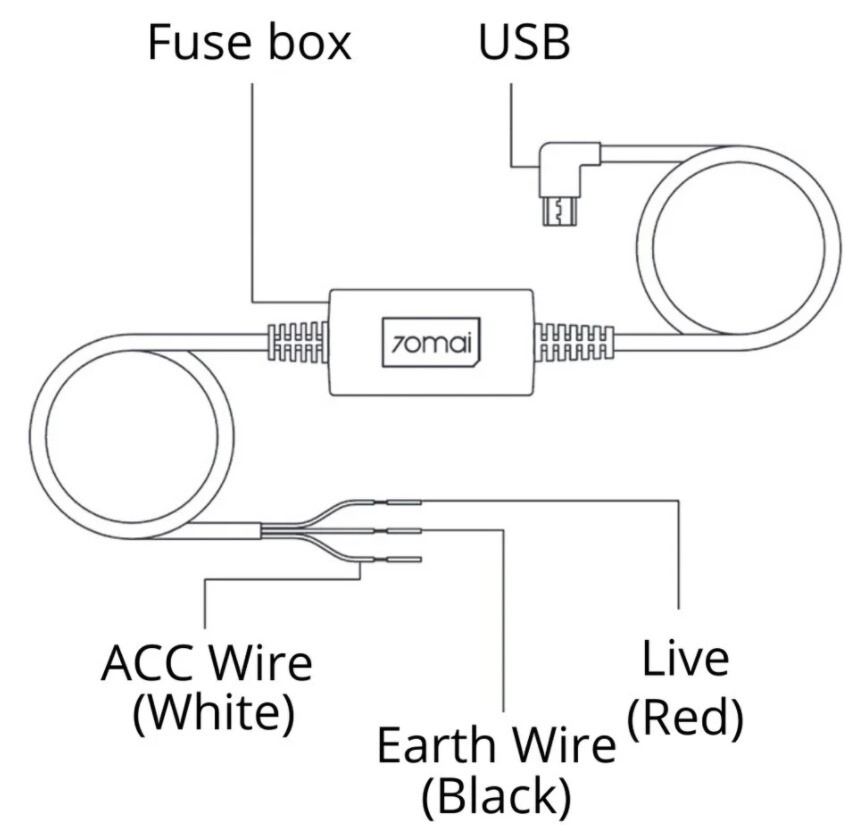 Цена Кабель режима парковки 70mai Midrive UP02 Hardware Kit Цена Кабель режима парковки 70mai Midrive UP02 Hardware Kit