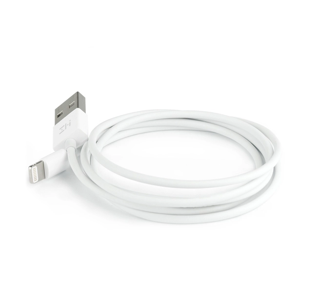 Картинка Кабель ZMi AL831 USB/Lightning White 2.0 m Картинка Кабель ZMi AL831 USB/Lightning White 2.0 m
